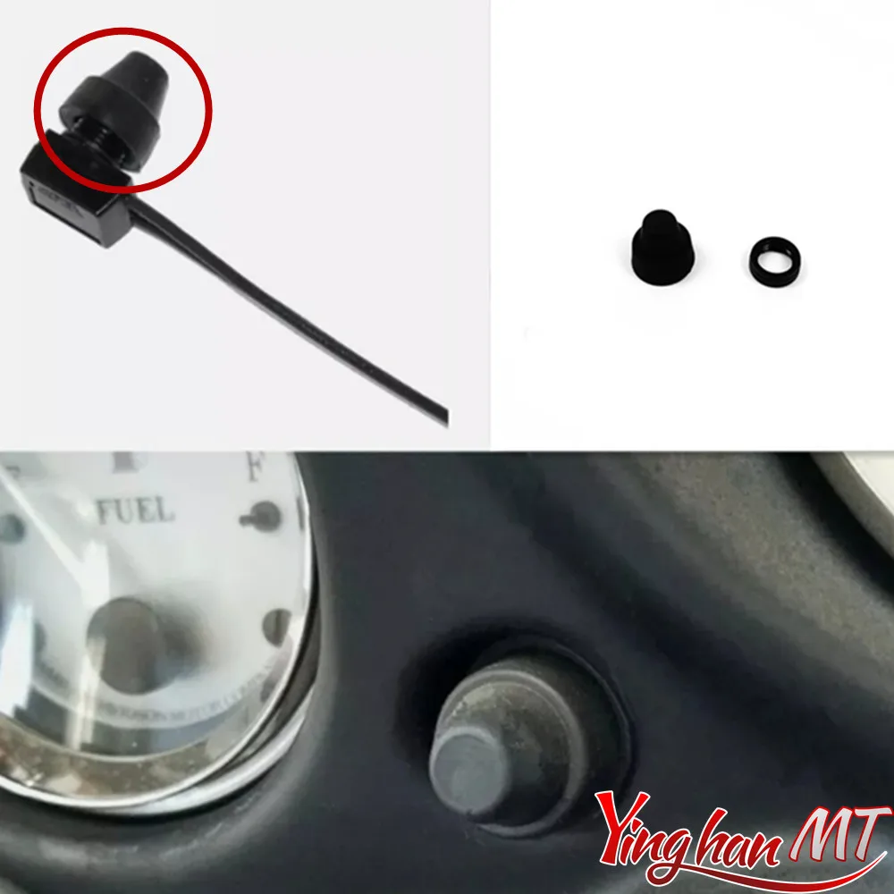For Harley # 67880-94 Softail Dyna Sportster Touring Road King 98-16 Motorcycle 1 Pcs Black Speedometer Reset Switch Knob Boot