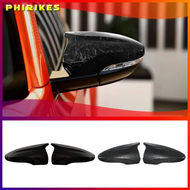 2X Side Wing Mirror Cover Caps For VW JETTA MK6 Volkswagen Passat B7 Scirocco Beetle CC Eos Rearview Mirror Cover Add on