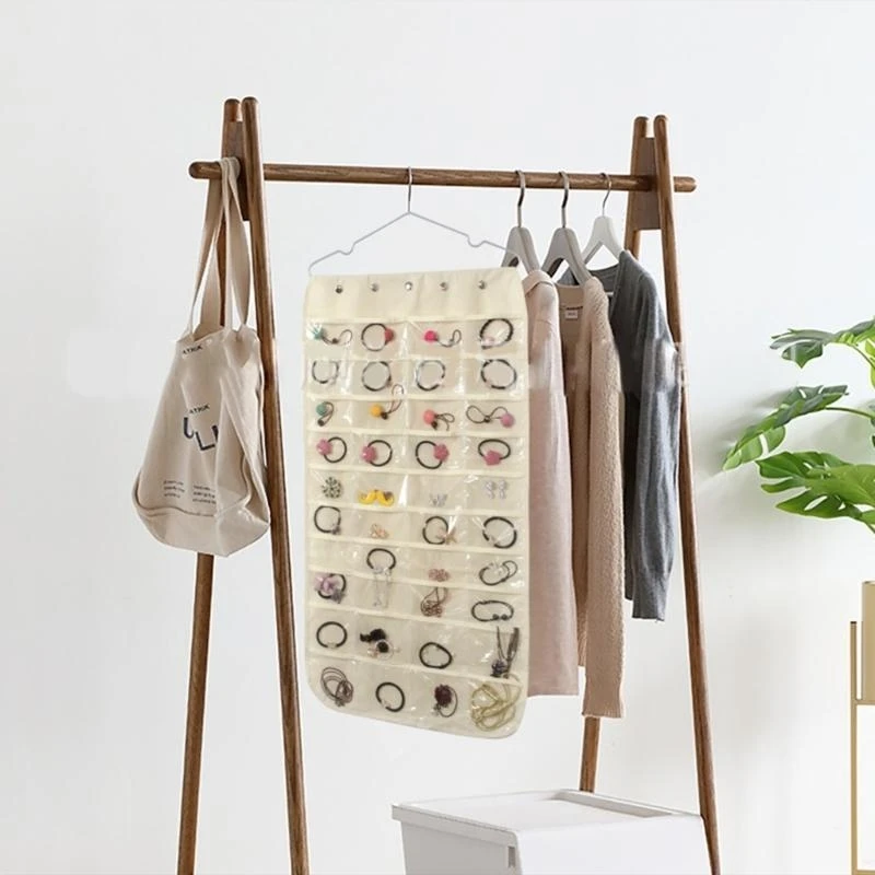 

Подвесная сумка для хранения ювелирных изделий, выставочная витрина, шкаф, сумка для хранения, легкая в использовании