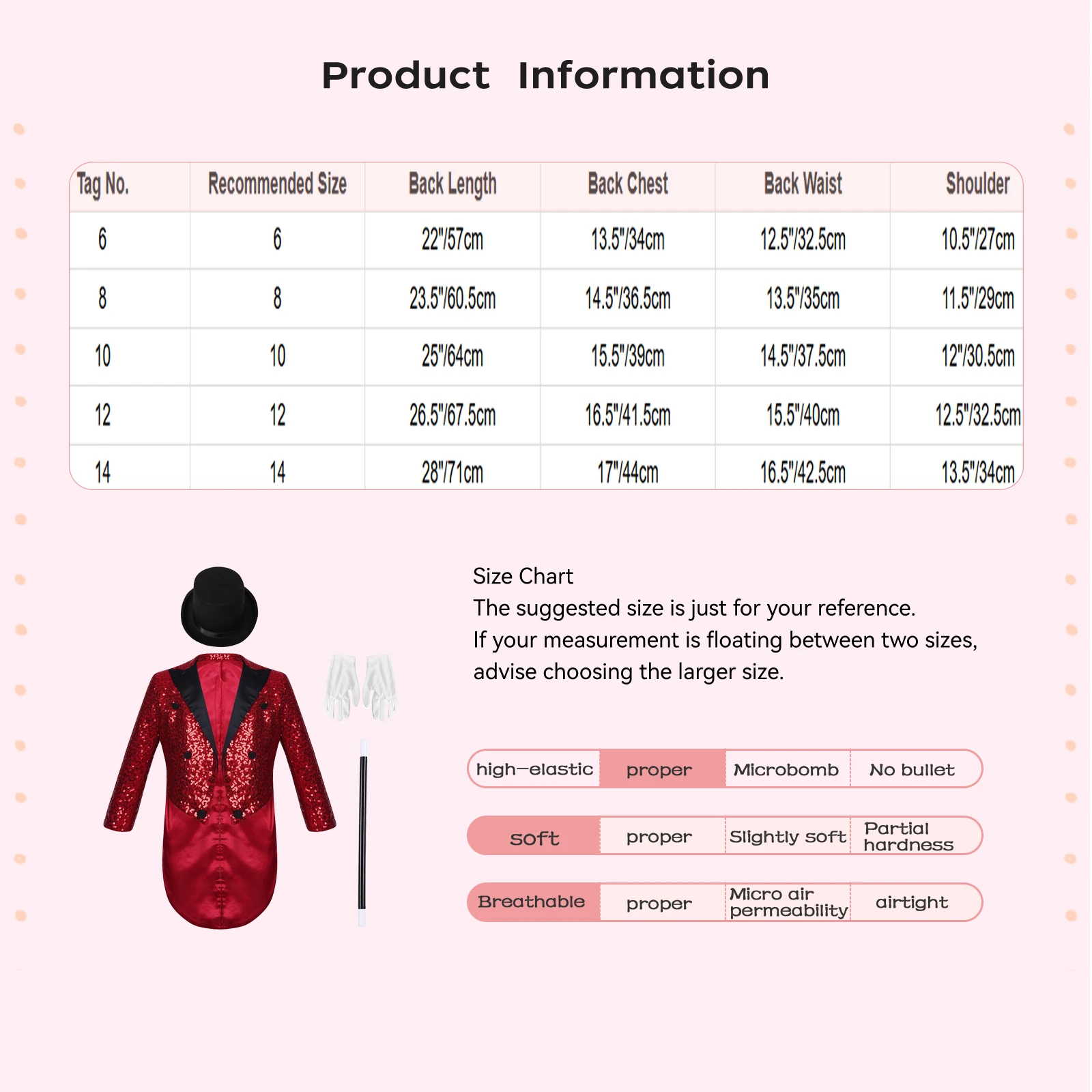 Boys Long Sleeve Sequin Blazer Tuxedo Coat Halloween Magic Circus Shows Performance Costum Wedding Party Tailcoat Gentleman Suit view 6
