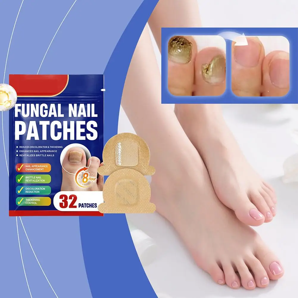 

Fungal Nail Repair Patches Plant Extract Painless Nail Ingrown Correction Stickers Nails Care Recover Pedicure Tools