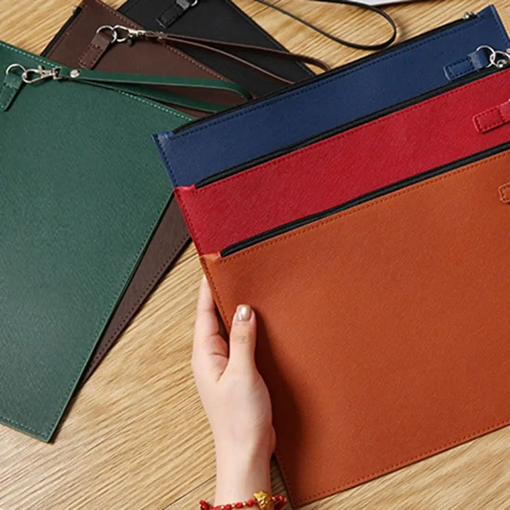 

Папка для файлов из искусственной кожи формата А4, простая водонепроницаемая сумка для деловых документов, утолщенная портативная сумка