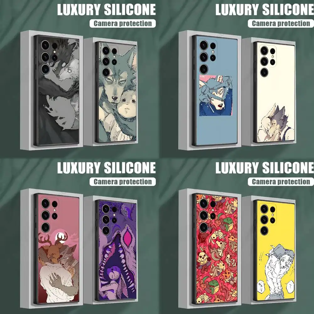 

Cute B-Beastars Anime Phone Case For Samsung S25,S24,S23,S22,S21,S20,S10,Ultra,Plus,Lite,FE,Soft Silicone Black Cover