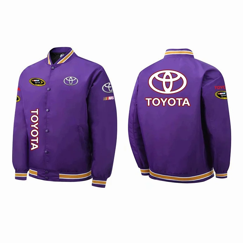 Винтажная куртка CFS Toyota NASCAR Sprint Cup Series, топ для гоночных энтузиастов, большая мужская велосипедная бейсбольная форма, куртка TRD