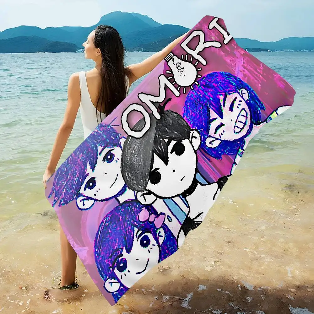 Anime Omori Anime Beach Swimming Towel Soft Absorbent Washcloth Children's Gifts for Kids Travel Camping Gym