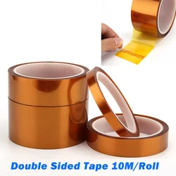 Width 3mm~100mm High Temperature Adhesive Tape Heat Resistant Polyimide Double Sided Kapton Tape 10M/Roll