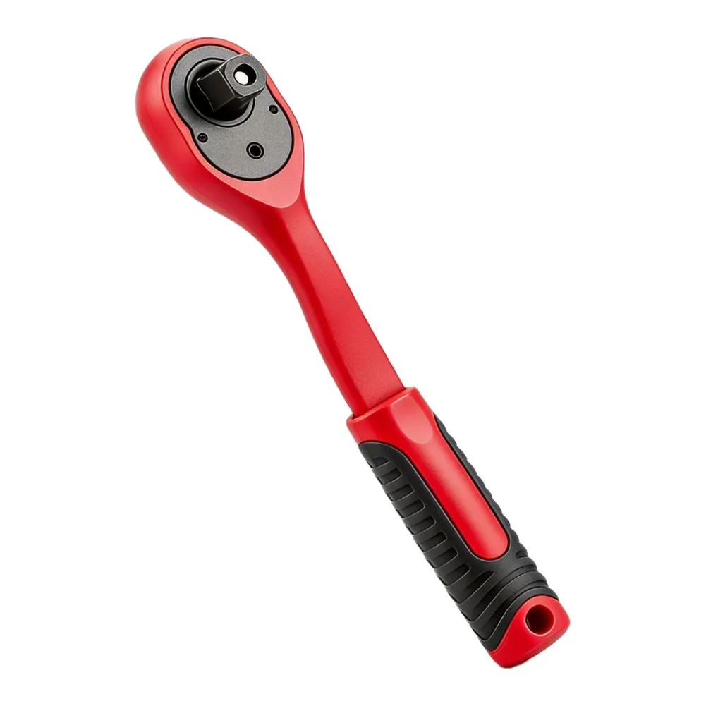 Ergonomic Handle Wrench 72-Tooth Ratchet Wrench For Tight Spaces 5-degree Swing Angle TPR Coated Non-slip Grip