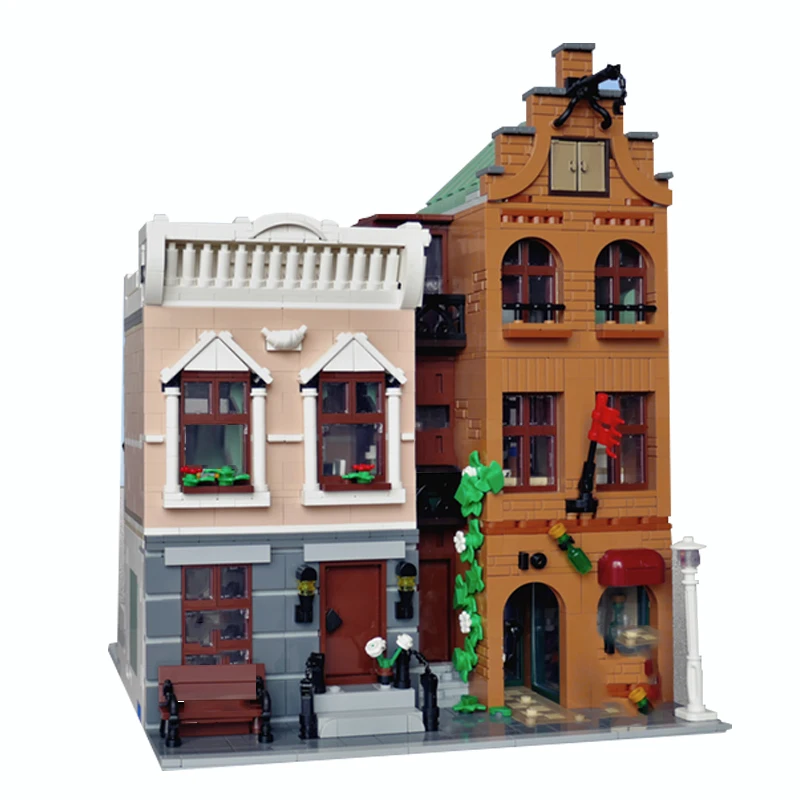 NEUE 2527PCS Stadt Heißer Verkauf Street View Modulare Wohnung und Wein Shop modell DIY kreative ideen ChildToy Geschenk block MOC-10297