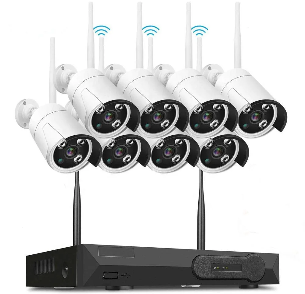 Tuya 8CH 1080P HD WiFi NVR 2MP IR Night Vision Outdoor Weatherproof CCTV Wireless Security Camera Surveillance System