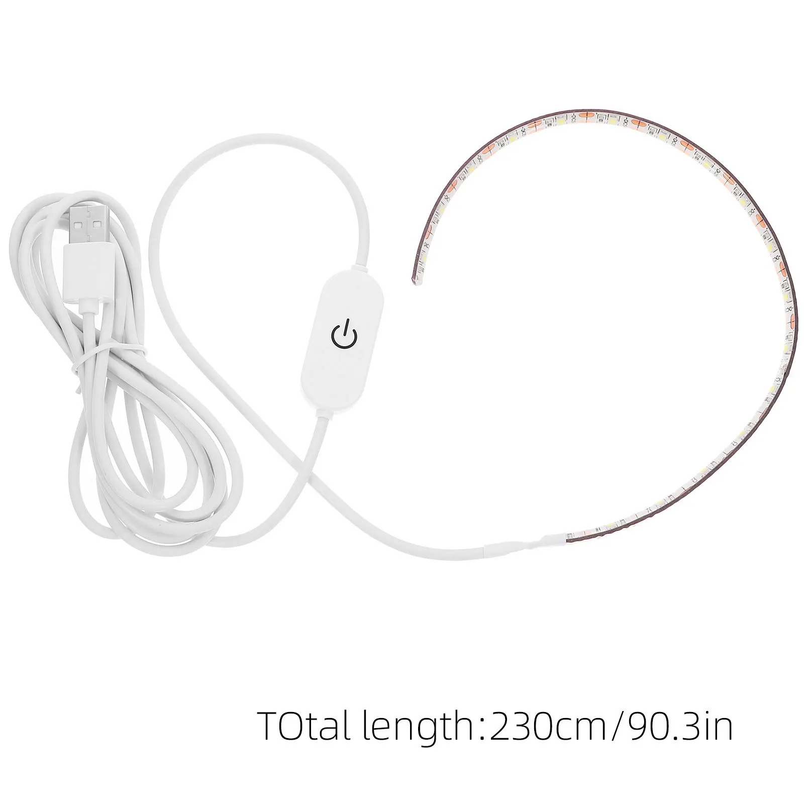 2 متر واجهة USB مصباح ليد قطاع 6500 كيلو الباردة الأبيض ذاتية اللصق كوتابل المحمولة ماكينة خياطة مرآة الديكور