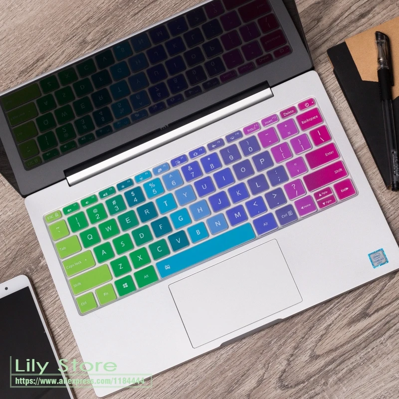 Colorful Silicone Keyboard Cover Skin Protector Guard 13 inch 2017 For Xiaomi Mi Notebook Air 13.3