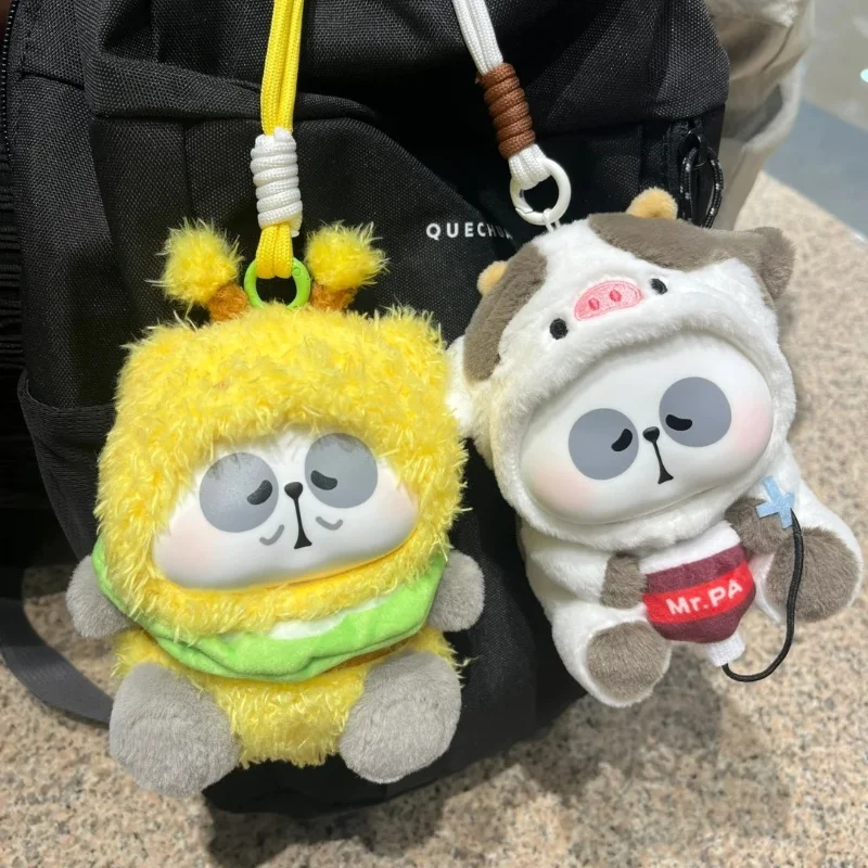 Blind Box Cotton Plush Doll Mr.Pa Panda Working Week Series Pendant Guess Bag Fashion Model Doll Decoration Cute Creative Gifts