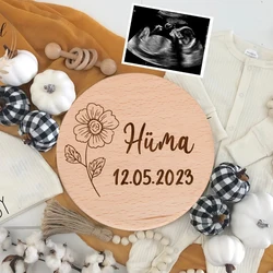 Personalised Baby Arrival Sign Engraved Baby Name Plaque Newbron Wooden Birth Gift New Baby Photo Prop Baby Announcement Board