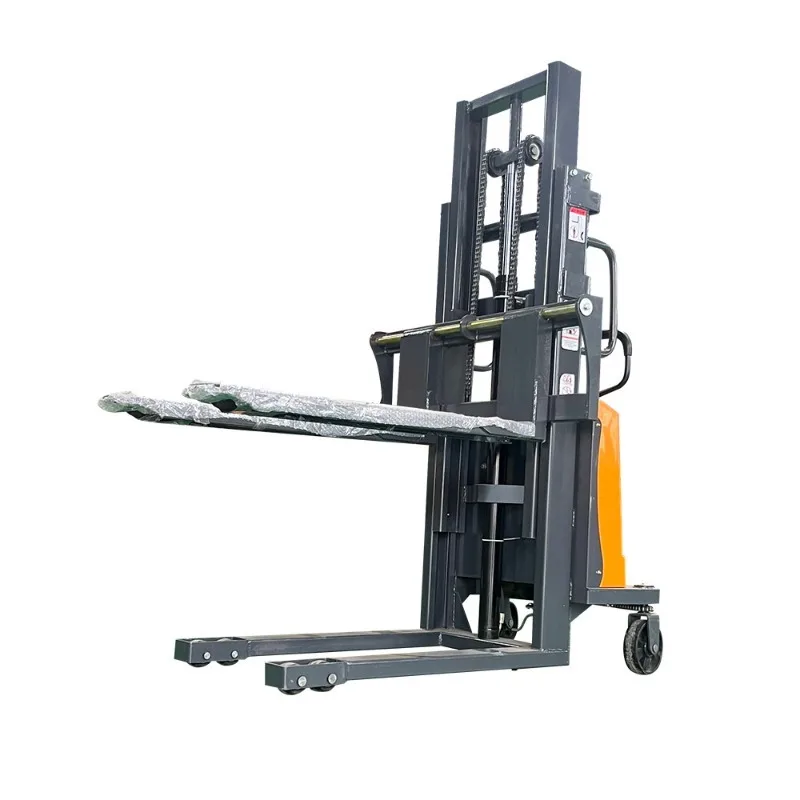 

[Hot Sale] New 2 Ton Stacker Truck With 1200kg Walkie Semi Electric Pallet Stacker 1.5ton 1500kg For Home Use Farms