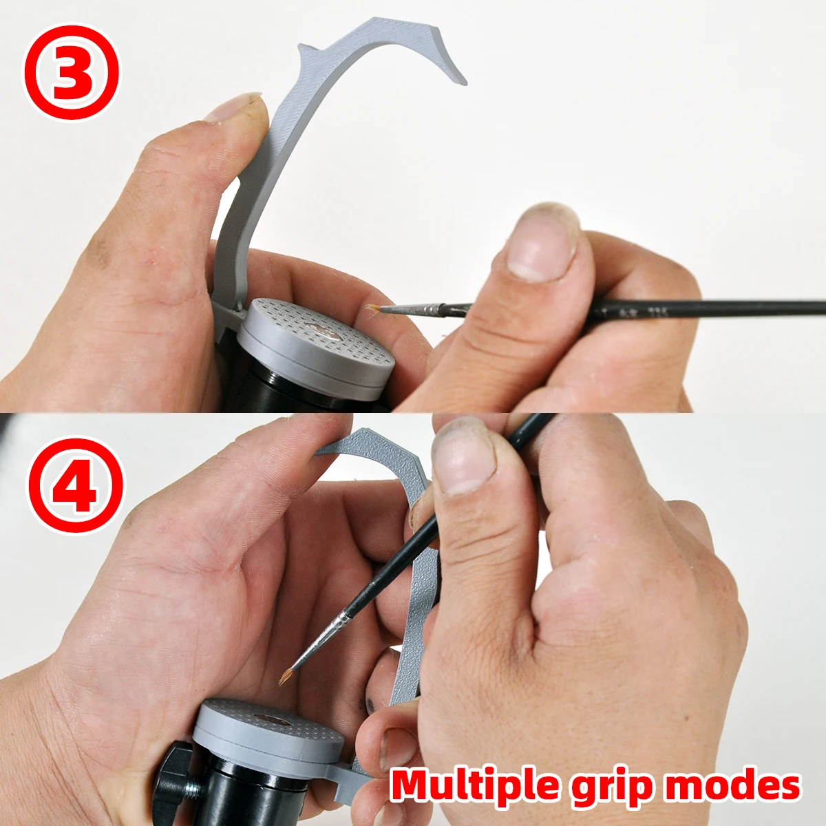 Modellbau-Miniatur-Malwerkzeuge Figurenmalerei-Griffhalter Clip-Ständer Bauvorrichtung 360 ° Schwenkbarer, drehbarer Skalenadapter für alle Waagen – Detail 1