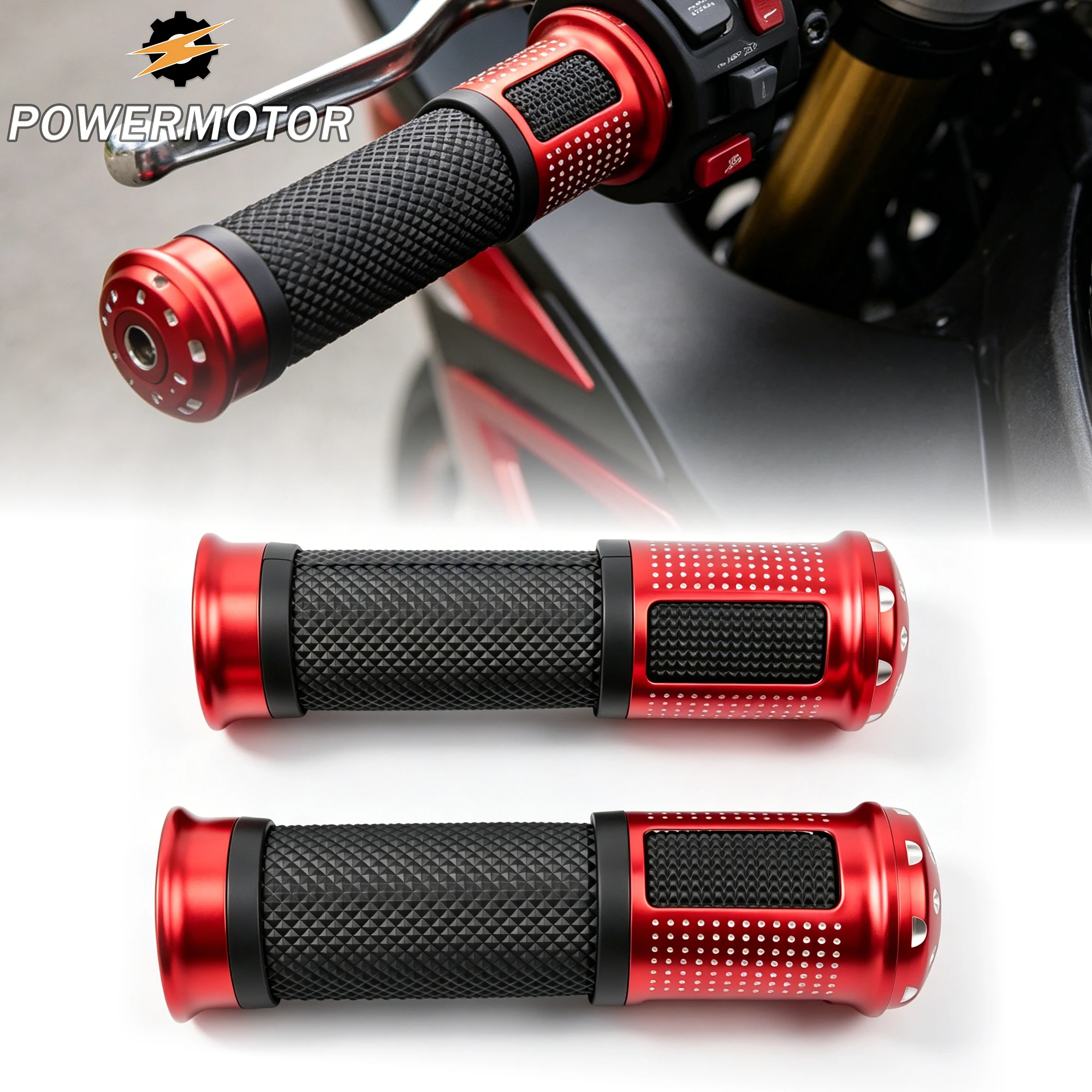 

22 24mm Universal Motorcycle Throttle Grip Handle Handlebar for Honda Yamaha CafeRacer Scooter Handlebar Throttle Turn Grip Part