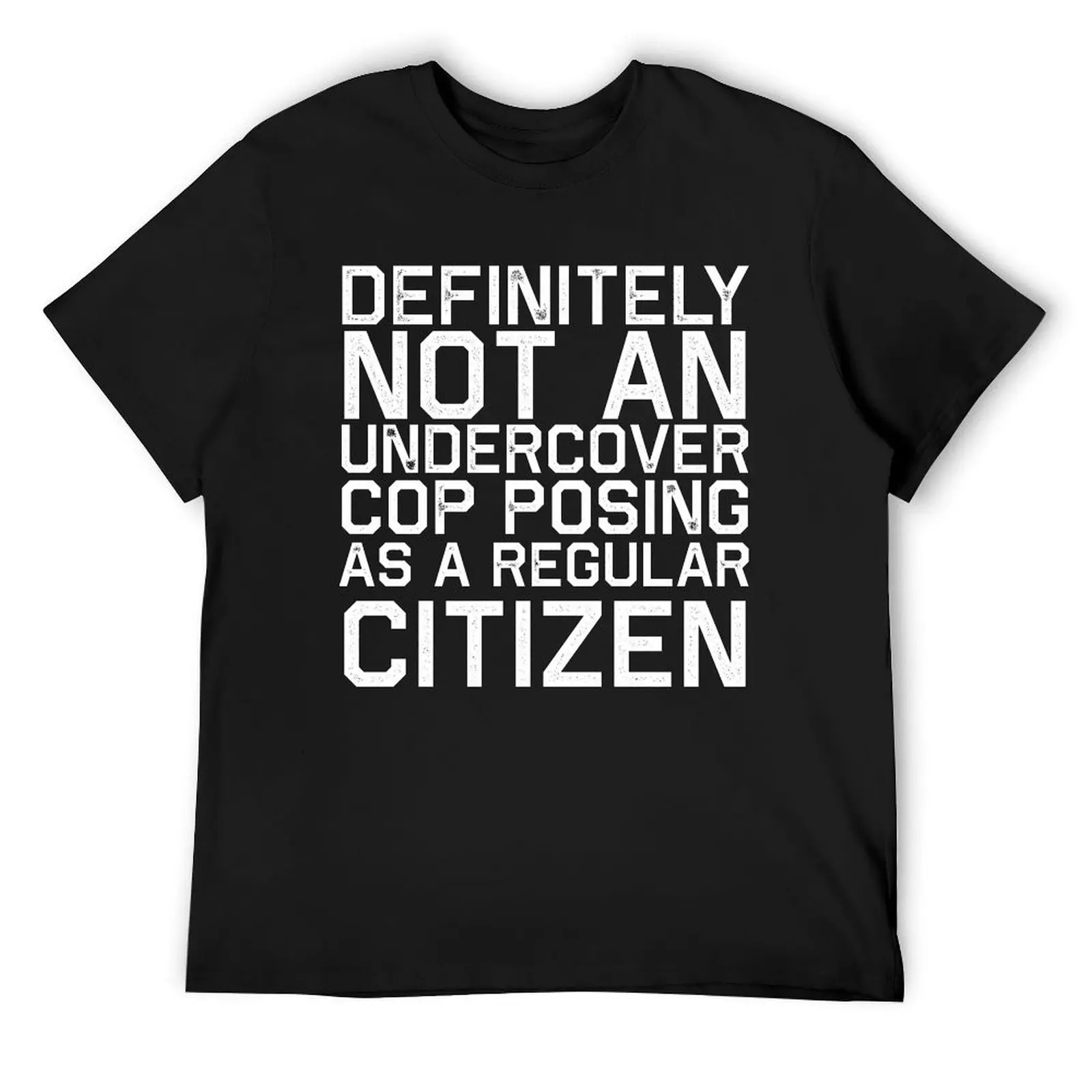 

Definitely Not A Cop Costume T-Shirt sports fans for a boy mens funny t shirts
