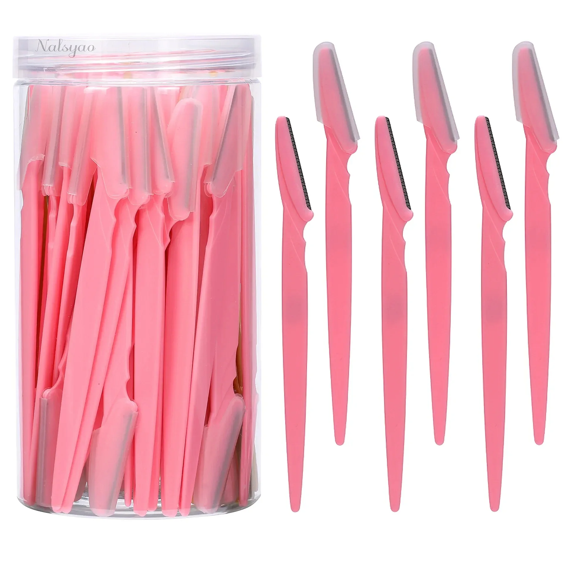 40Pcs Women Eyebrow Shaping Knife Safe Eyebrow Trimmer Makeup Beauty Tools Eye Brow Shaver Blades Face Body Hair Removal