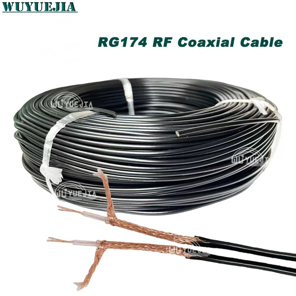 RG174 Cable Connector Wires RG-174 RF Coaxial Cable 50 Ohm 1M/5M/10M/20M/30M/50M/100M/200M
