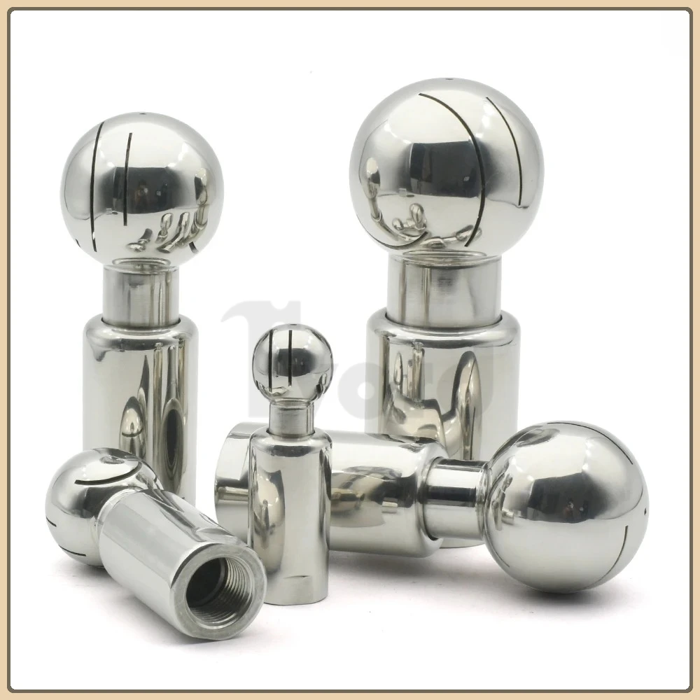 

BSP1/4 "3/8" 1/2 "3/4" 1 "-2" SS304/SS316L stainless steel internal thread sanitary rotating spray ball CIP tank cleaning head
