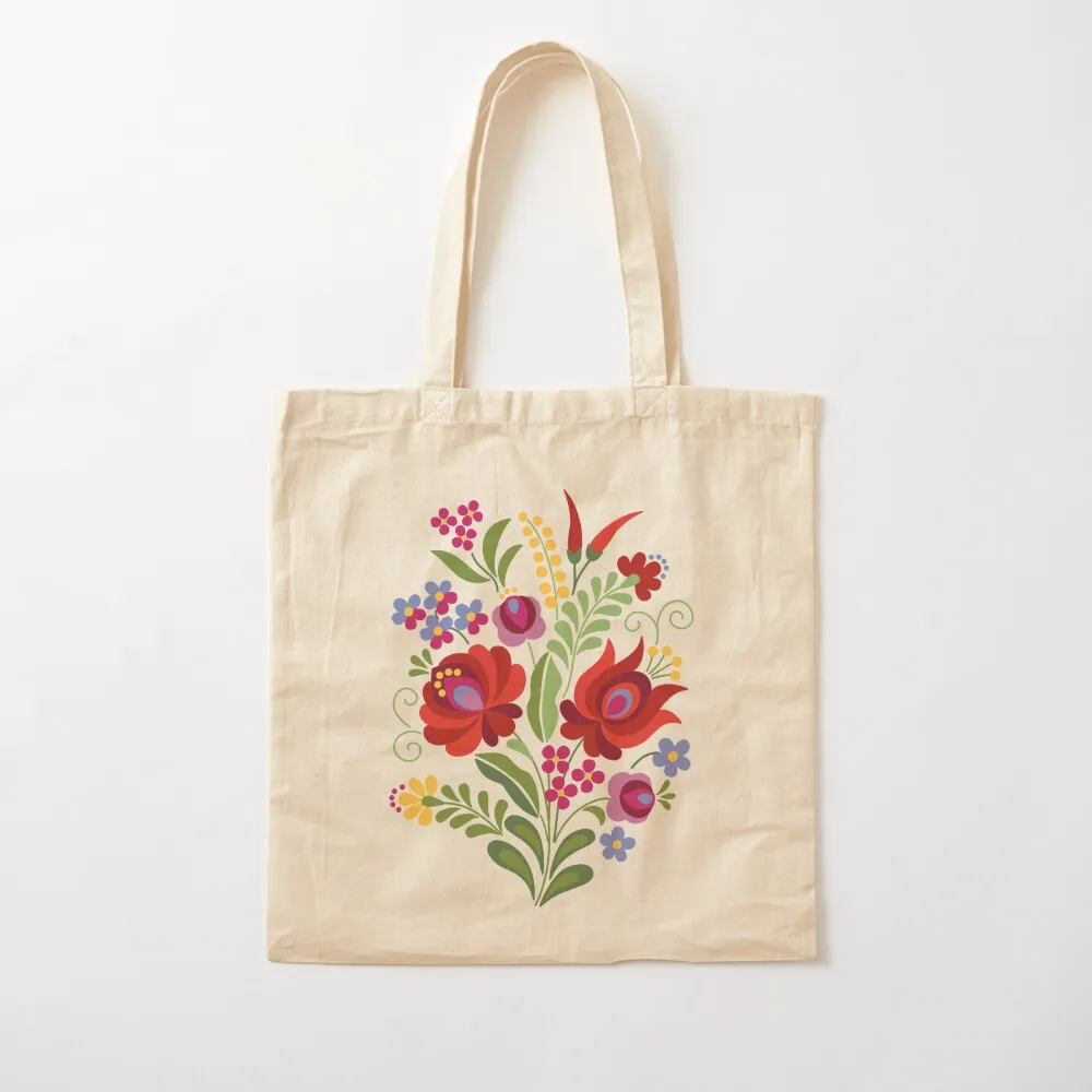 

Hungarian Folk Design Red Peppers Tote Bag Canvas bag for women shopping bags foldable shopping bag logo Canvas Tote