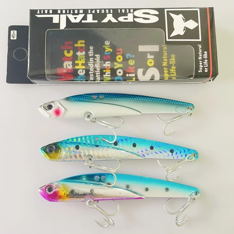 LURETV Japan MajorCraft نفس النمط، ماركة Horse المعدنية VIB، سرعة المياه العميقة 44 جرام، Luya Sharp Mouth Golden Spear Iron Plat #2