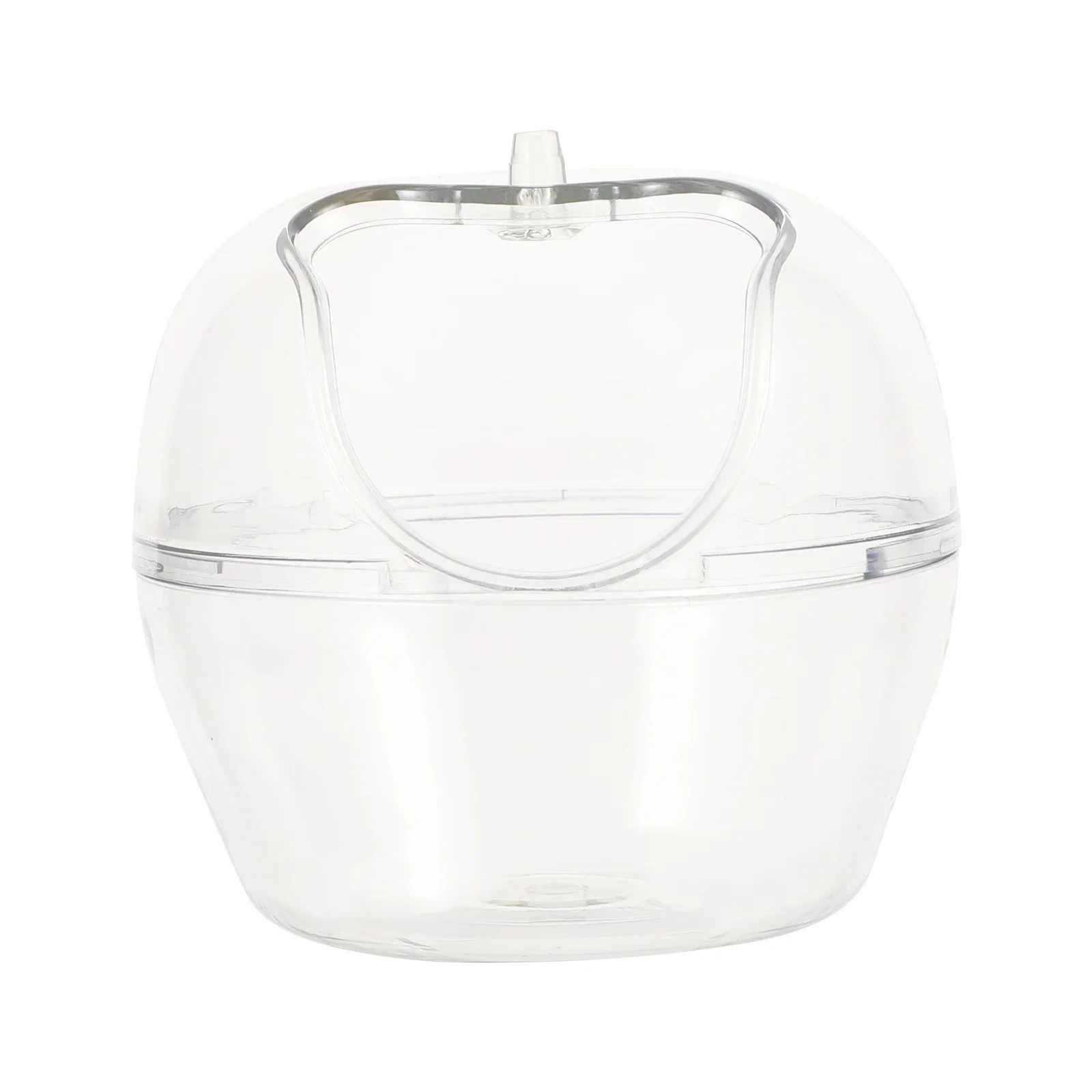 

1Pcs Pet Bathroom Transparent Hamster Sand Bath Container Plastic Small Pet Toilet Bathing Basin Hamster Bathroom