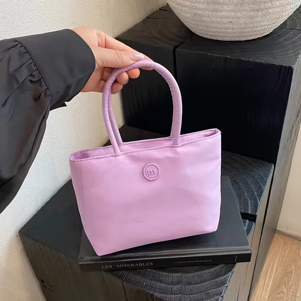 Minimalistische Nylontasche im japanischen Stil, süße Mini-Handtasche für Damen, tragbare Tragetasche, Mini-Pendlertasche – Detail 4