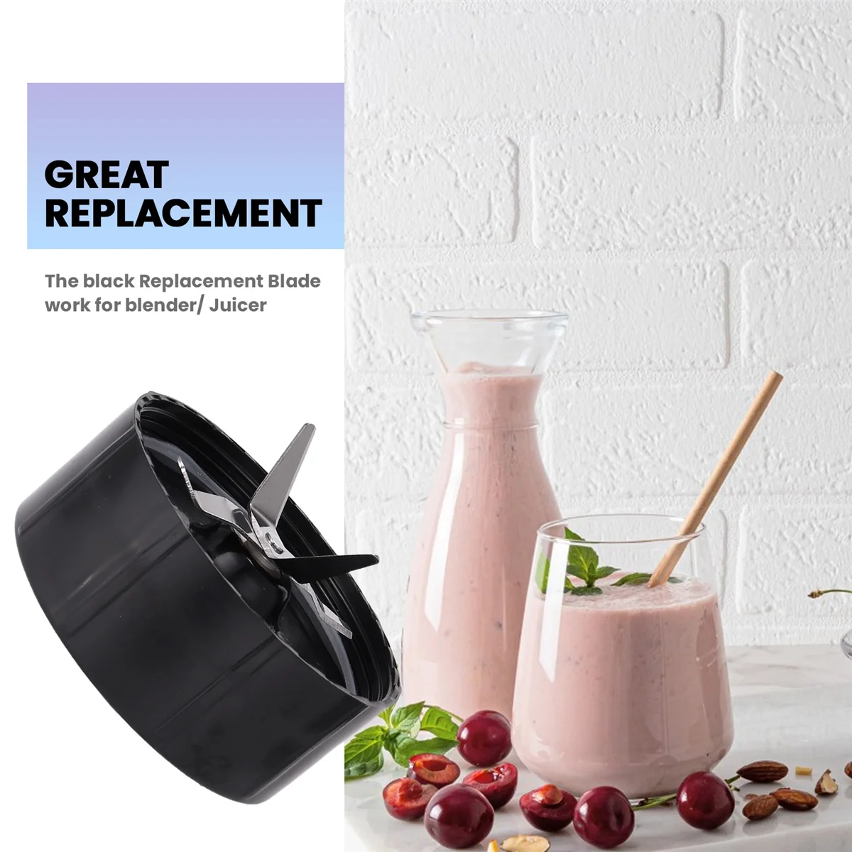 Запасная часть крестового лезвия, совместимая с лезвием Magic-Bullet (250 Вт, серия MB1001) Запасное крестовое лезвие из нержавеющей стали