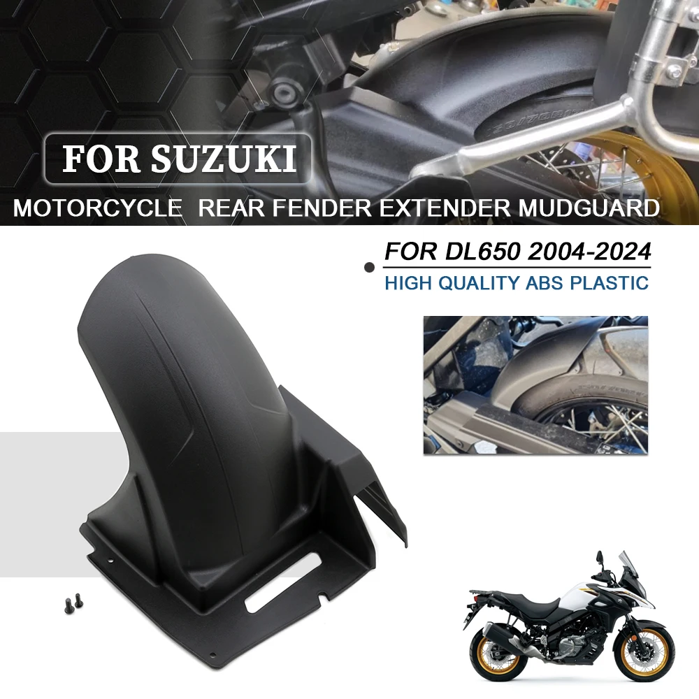 For SUZUKI DL650 V-Strom 650 2004-2024 Motorcycle Black Front And Rear Mudguard Splash Dust Cover DL 650 V-Strom650 VStrom 650