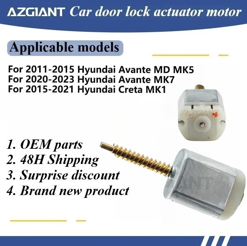 

For Hyundai Avante MD MK5/Avante MK7/Creta MK1 FC-280SC-20150 VD355121 Provide power Lock /Unlock Replacement Part accesorios