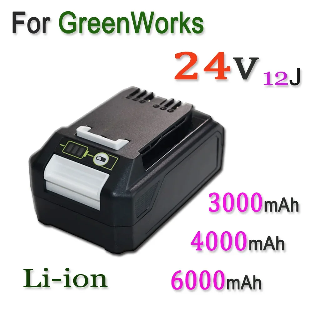 

For GreenWorks 24V 12J Power Tools 4000/6000/8000mAh Lithium Battery，Perfect compatibility with your electric tools