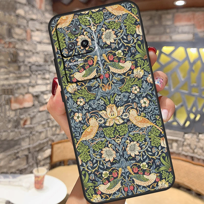 William Morris For Xiaomi 13 12T 11T Pro 11 12 Lite Phone Case For POCO F5 F3 M4 X3 X5 Pro F4 X4 GT M5s C40