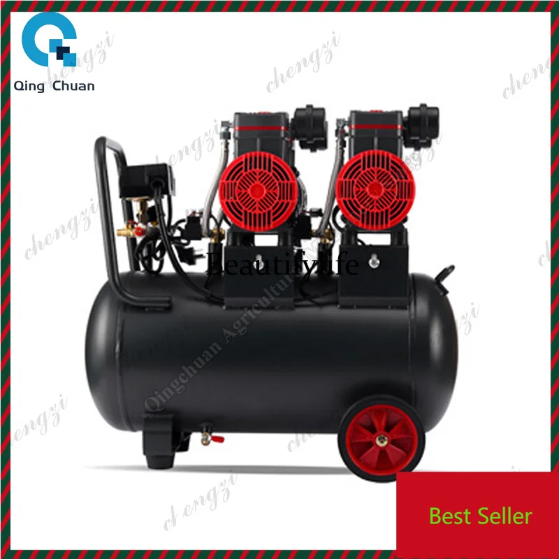K182Air compressor Woodworking Silent Air Pump Oil-free Silent Air Compressor 220V 30L High Power Air Pump