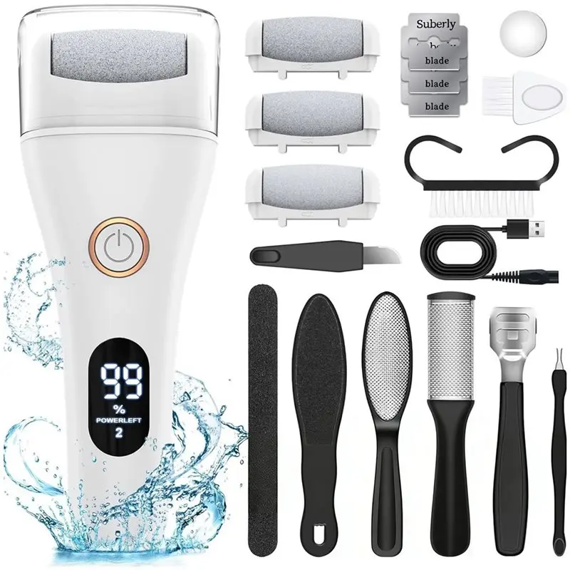 

【ПОСЛЕДНЯЯ ВОЗМОЖНОСТЬ】Электрическая пилка для пяток с функцией подзарядки, профессиональный прибор для удаления мозолей, полировщик для ног, педикюрный аппарат для гладкой кожи стоп