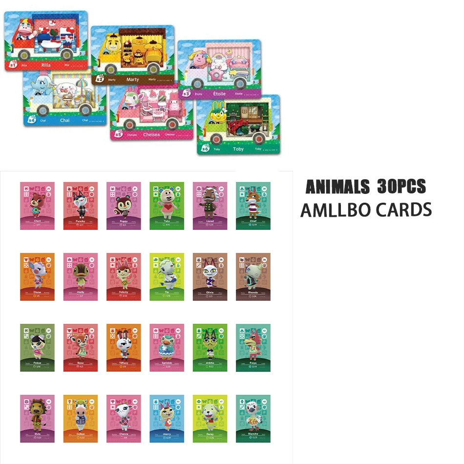 Amiibo Card Game Animal Crossing: New Horizons Anime Cartoon Figure Kawaii roles NS Switch 3DS Set Collect Mini NFC Cards gifts