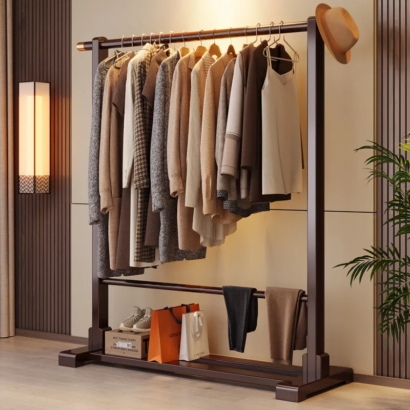 Hanger floor to ceiling bedroom simple indoor clothes hanger home coat rack simple modern clothes vertical storage rack