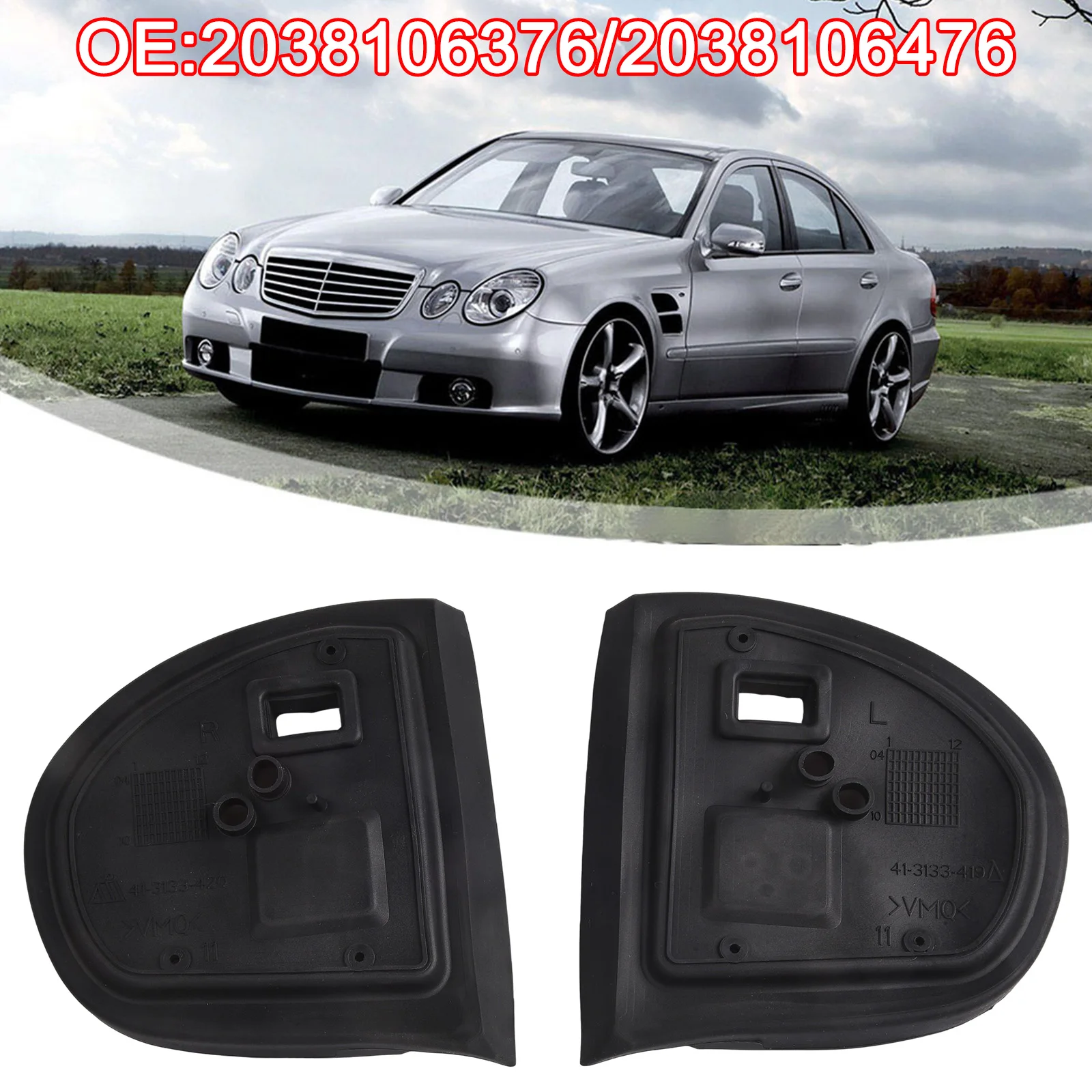 Accessory Gasket Seals As Shown In The Figure Mirror Gasket Manual Fold Adjustment Smooth Black Finish Accessory