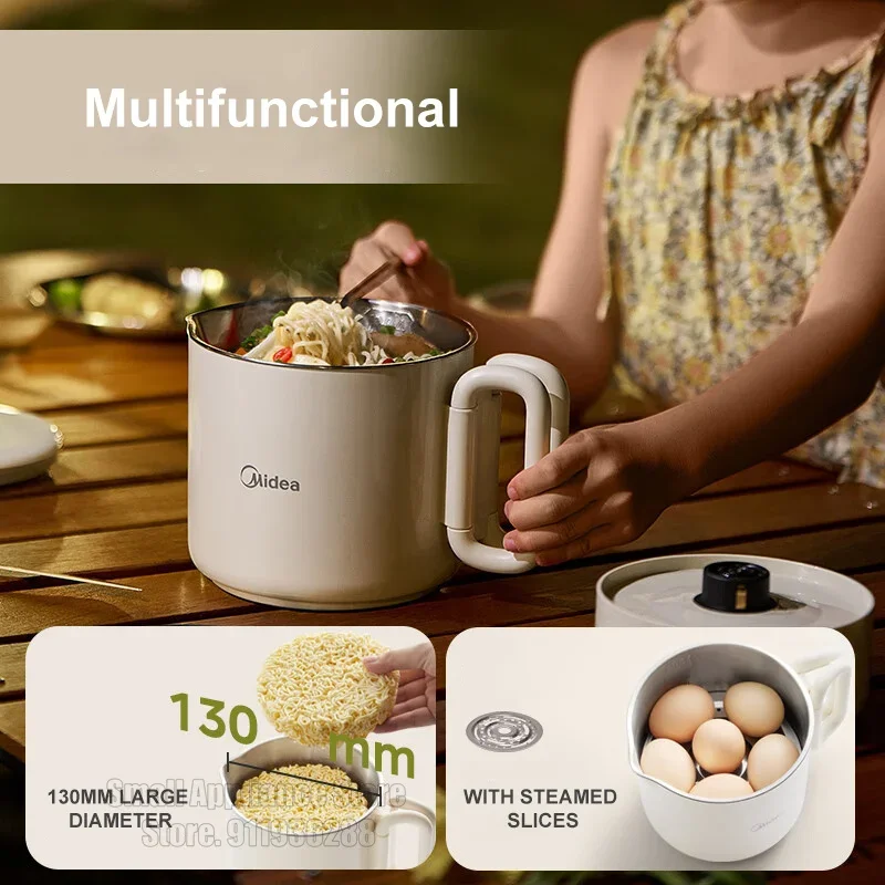 ميديا المحمولة غلاية كهربائية قابلة للطي 700 مللي غلاية السفر المنزلية أجهزة المطبخ إبريق الشاي الفولاذ المقاوم للصدأ الماء المغلي