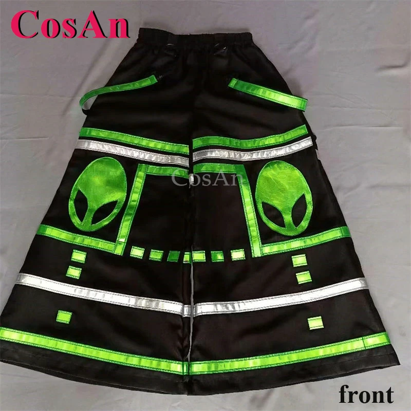 CosAn-pantalones de baile fantasma, disfraz de Cosplay, pantalones acampanados a la moda, pantalones Reaper Phat, pantalones reflectantes para Unisex