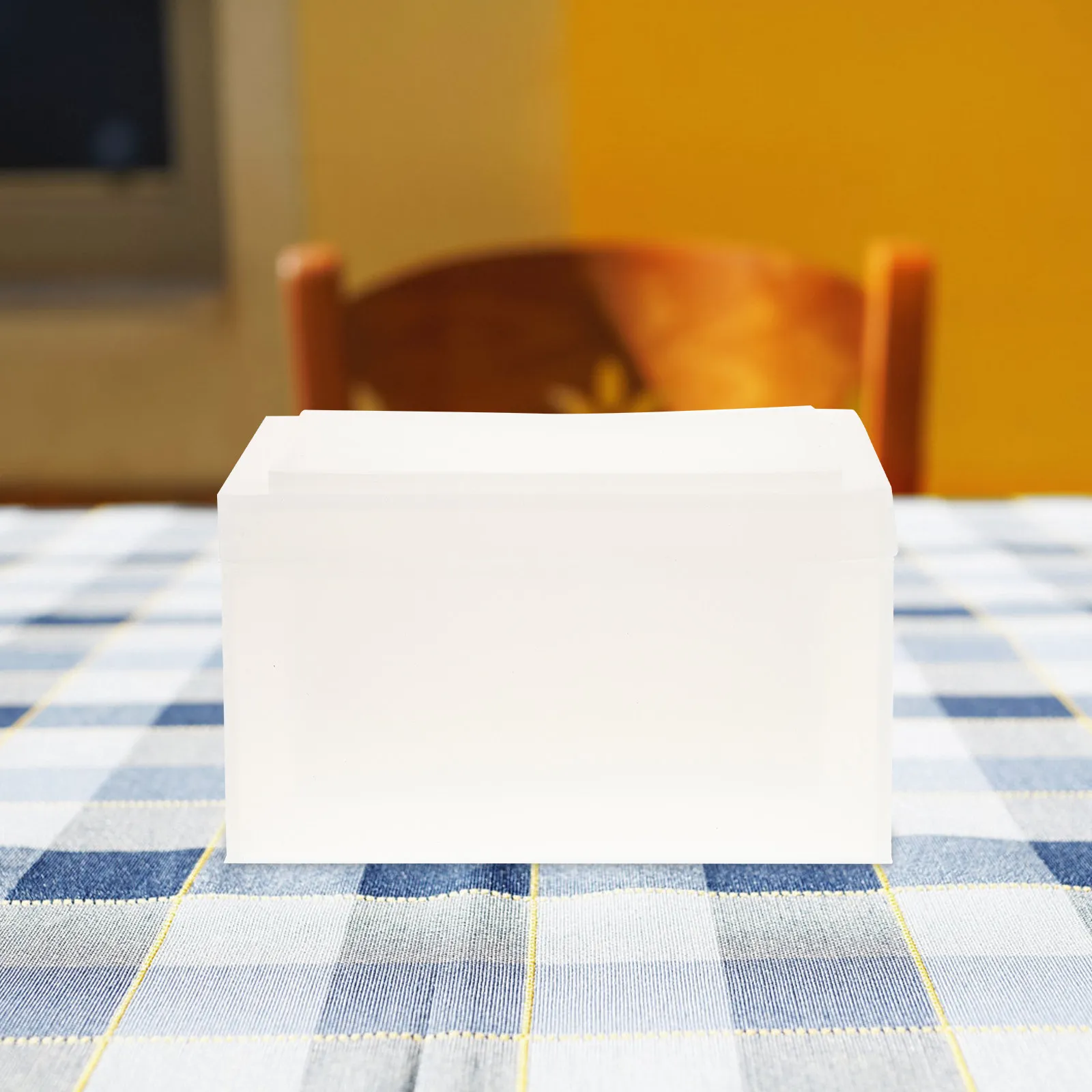 

1 шт. Гибкая силиконовая форма для эпоксидной смолы для изготовления коробки для салфеток, для декора рабочего стола