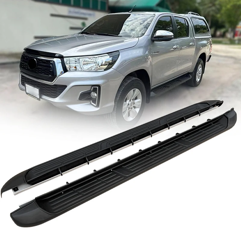 

Комплект пластиковых боковых подножек (нерф-баров) STLF 2015-2024 для Toyota Hilux Revo Invincible Rocco