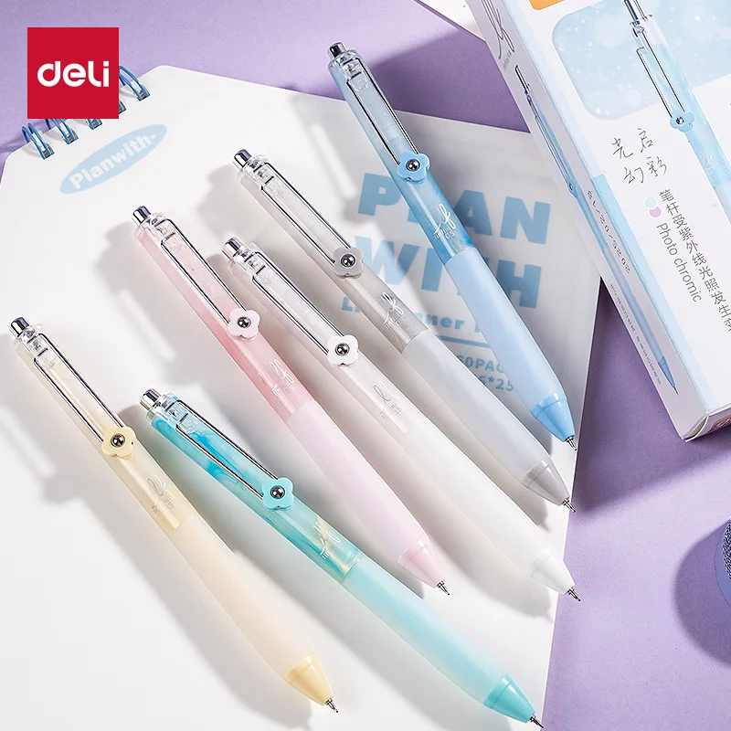 

Deli 6 шт. 0,5 мм черные чернила быстросохнущие милые гелевые ручки офисные принадлежности канцелярские принадлежности ручка для подписи школьные принадлежности Kawaii подарок