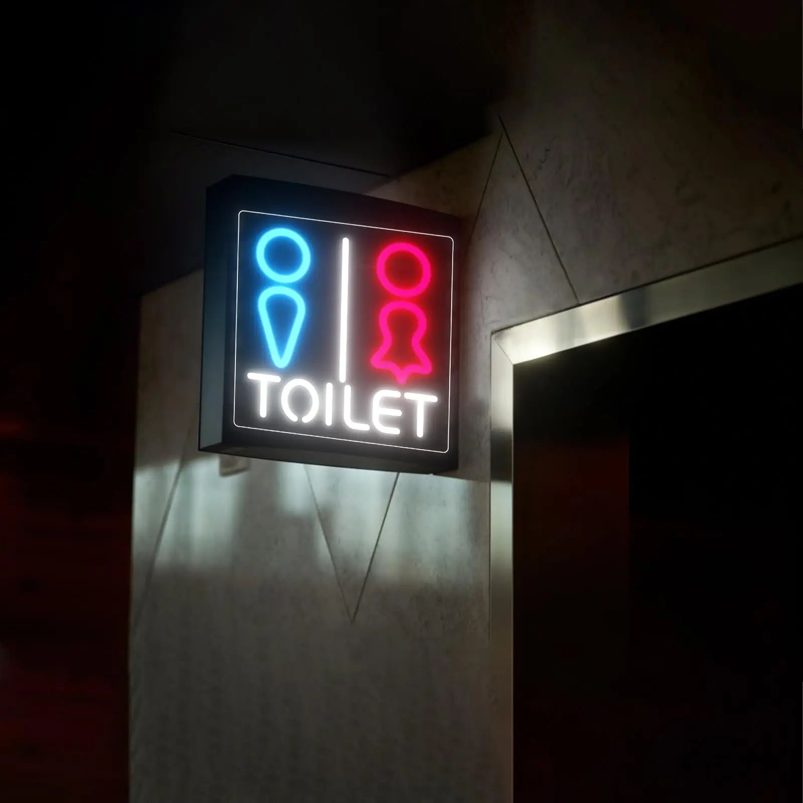 Toilets Neon Sign Led Neon Signboard For Shopping mall Park Office Store market wall decoration Light