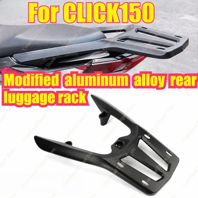 Rear Luggage Carrier Aluminum Top Case Mount Bracket Fit For Click150 V2 V3 For CLICK125 For VARIO150 Scooter Accessories view 2