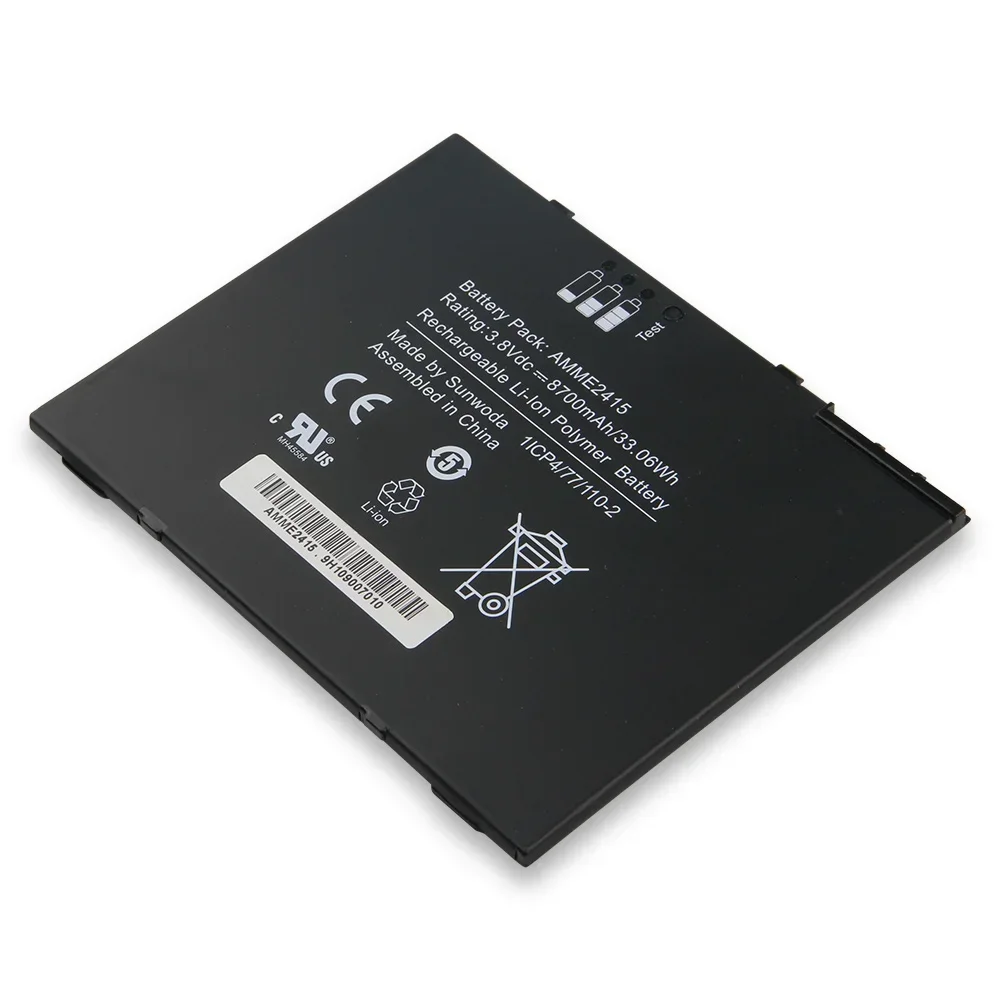 بطارية جديدة AMME2415 لزيبرا ET50 ET55 1ICP4/77/110-2 بطاريات قابلة للشحن 8700 مللي أمبير عمر طويل #3