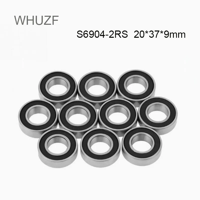 

WHUZF S6904RS Bearing 20*37*9 mm ( 5/10PCS ) ABEC-3 S6904-2RS RS S6904 440C Stainless Steel S6904RS Deep Groove Ball Bearings