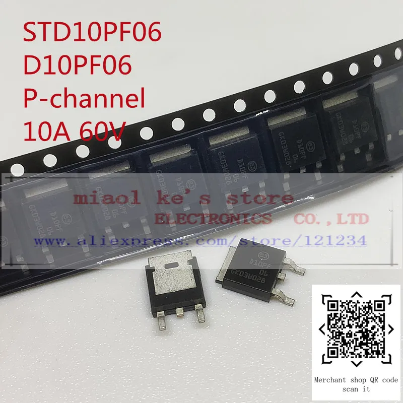 [10pcs]100%New original STD10PF06 STD7NM80  D10PF06 D7NM80 MOS FET SMD TO-252