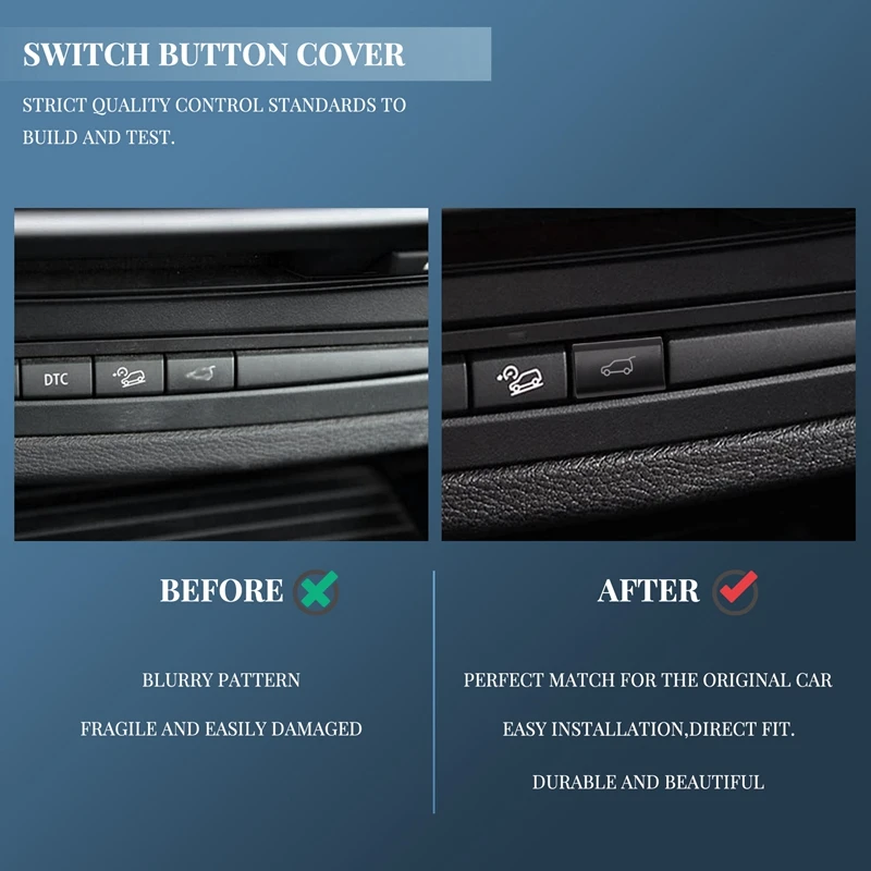 Tailgate Rear Trunk Switch Button Cover For BMW X5 E70 2006-2013 X6 E71 2008-14