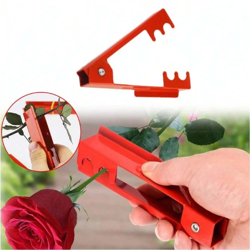 1 Set Rose Thorn Stem Leaf Stripper Florist Metal Rose Pliers for Removing Burrs Thorns Garden Safety Scissors Garden Tools